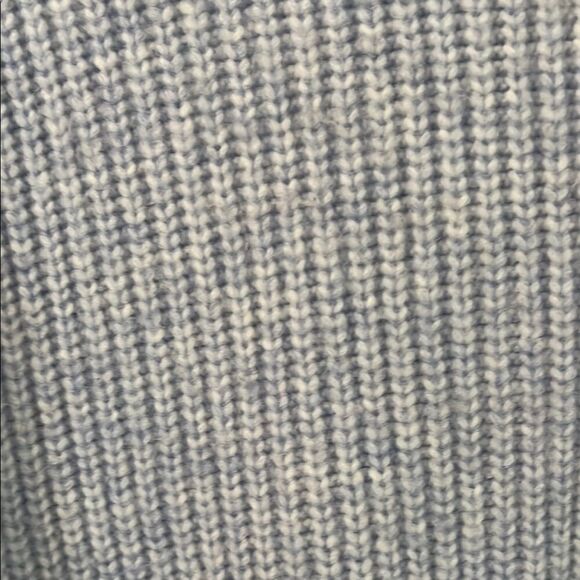 Light Blue Button-Up Women's Sweater - Picture 3 of 5
